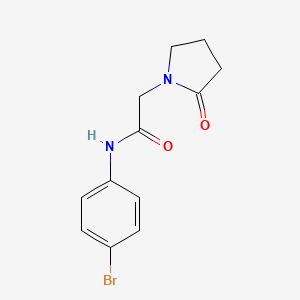 N-(4-bromophenyl)-2-(2-oxopyrrolidin-1-yl)acetamide