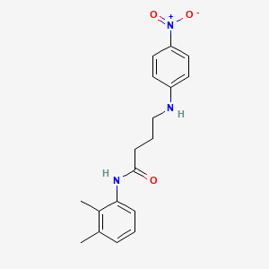 N-(2,3-dimethylphenyl)-4-(4-nitroanilino)butanamide