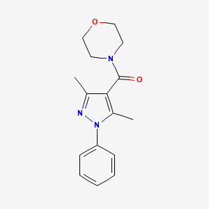 (3,5-Dimethyl-1-phenylpyrazol-4-yl)-morpholin-4-ylmethanone