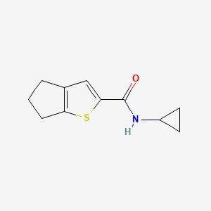 molecular formula C11H13NOS B7483209 N-cyclopropyl-5,6-dihydro-4H-cyclopenta[b]thiophene-2-carboxamide 