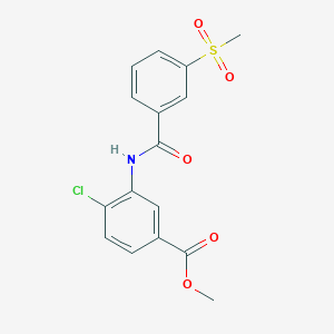 Methyl 4-chloro-3-[(3-methylsulfonylbenzoyl)amino]benzoate