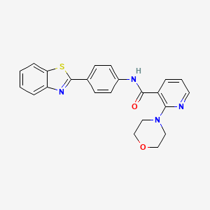 N-[4-(1,3-benzothiazol-2-yl)phenyl]-2-morpholin-4-ylpyridine-3-carboxamide