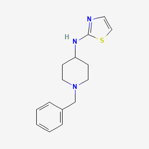 molecular formula C15H19N3S B7483333 N-(1-benzylpiperidin-4-yl)-1,3-thiazol-2-amine 