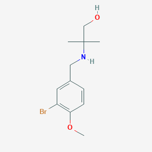 2-[(3-Bromo-4-methoxyphenyl)methylamino]-2-methylpropan-1-ol