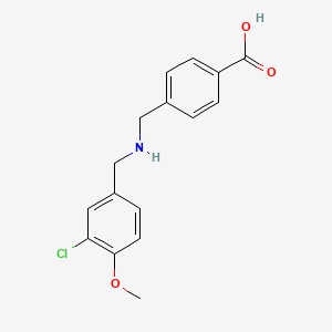 4-[[(3-Chloro-4-methoxyphenyl)methylamino]methyl]benzoic acid