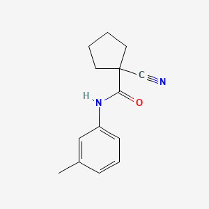 1-cyano-N-(3-methylphenyl)cyclopentane-1-carboxamide