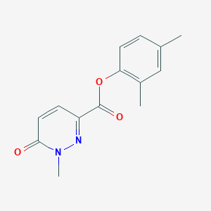 molecular formula C14H14N2O3 B7483425 (2,4-Dimethylphenyl) 1-methyl-6-oxopyridazine-3-carboxylate 