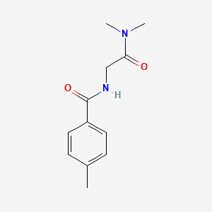 molecular formula C12H16N2O2 B7483456 N-[2-(dimethylamino)-2-oxoethyl]-4-methylbenzamide 