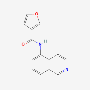 molecular formula C14H10N2O2 B7483481 N-isoquinolin-5-ylfuran-3-carboxamide 