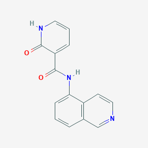 molecular formula C15H11N3O2 B7483519 N-isoquinolin-5-yl-2-oxo-1H-pyridine-3-carboxamide 