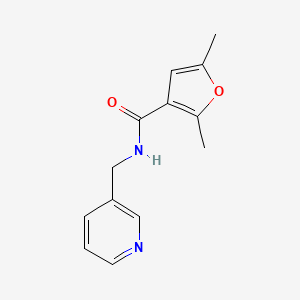 molecular formula C13H14N2O2 B7483522 2,5-dimethyl-N-(pyridin-3-ylmethyl)furan-3-carboxamide 