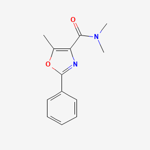 N,N,5-trimethyl-2-phenyl-1,3-oxazole-4-carboxamide