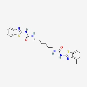 1-(4-Methyl-1,3-benzothiazol-2-yl)-3-[6-[(4-methyl-1,3-benzothiazol-2-yl)carbamoylamino]hexyl]urea