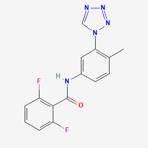 2,6-difluoro-N-[4-methyl-3-(tetrazol-1-yl)phenyl]benzamide