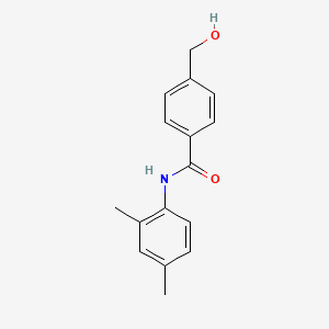 molecular formula C16H17NO2 B7483725 N-(2,4-dimethylphenyl)-4-(hydroxymethyl)benzamide 