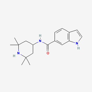 N-(2,2,6,6-tetramethylpiperidin-4-yl)-1H-indole-6-carboxamide