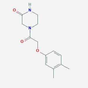 4-[2-(3,4-Dimethylphenoxy)acetyl]piperazin-2-one