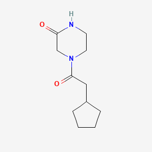 4-(2-Cyclopentylacetyl)piperazin-2-one