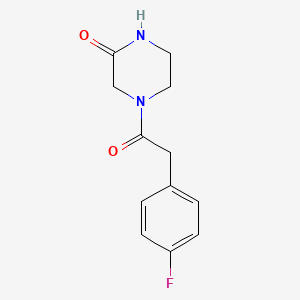 4-[2-(4-Fluorophenyl)acetyl]piperazin-2-one