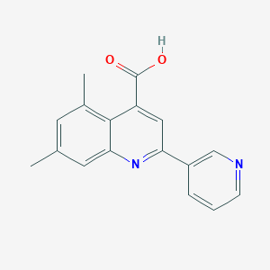 5,7-Dimethyl-2-pyridin-3-ylquinoline-4-carboxylic acid