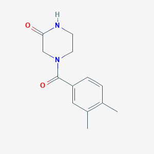 molecular formula C13H16N2O2 B7483781 4-(3,4-Dimethylbenzoyl)piperazin-2-one 