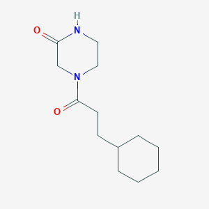 4-(3-Cyclohexylpropanoyl)piperazin-2-one