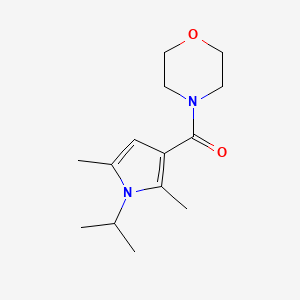 molecular formula C14H22N2O2 B7483811 (2,5-Dimethyl-1-propan-2-ylpyrrol-3-yl)-morpholin-4-ylmethanone 