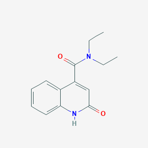 N~4~,N~4~-diethyl-2-hydroxy-4-quinolinecarboxamide