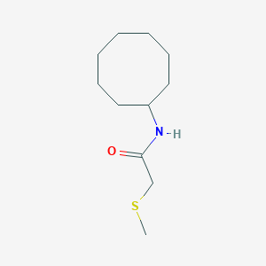 N-cyclooctyl-2-methylsulfanylacetamide