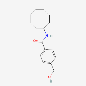 molecular formula C16H23NO2 B7483858 N-cyclooctyl-4-(hydroxymethyl)benzamide 