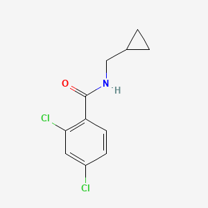 molecular formula C11H11Cl2NO B7483880 2,4-dichloro-N-(cyclopropylmethyl)benzamide 