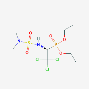 (2R)-1,1,1-trichloro-2-diethoxyphosphoryl-2-(dimethylsulfamoylamino)ethane