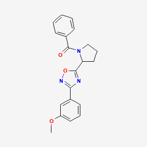 [2-[3-(3-Methoxyphenyl)-1,2,4-oxadiazol-5-yl]pyrrolidin-1-yl]-phenylmethanone