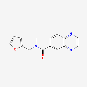 N-(furan-2-ylmethyl)-N-methylquinoxaline-6-carboxamide