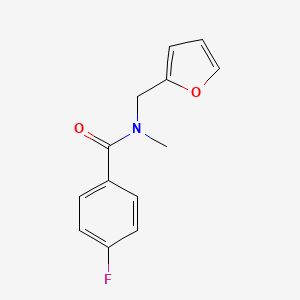 4-fluoro-N-(furan-2-ylmethyl)-N-methylbenzamide