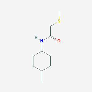 molecular formula C10H19NOS B7483962 N-(4-methylcyclohexyl)-2-methylsulfanylacetamide 