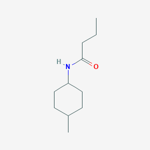 molecular formula C11H21NO B7483993 N-(4-methylcyclohexyl)butanamide 