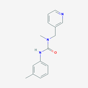 molecular formula C15H17N3O B7484029 1-Methyl-3-(3-methylphenyl)-1-(pyridin-3-ylmethyl)urea 