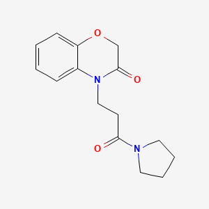 4-(3-Oxo-3-pyrrolidin-1-ylpropyl)-1,4-benzoxazin-3-one