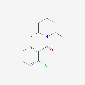 molecular formula C14H18ClNO B7484118 (2-Chlorophenyl)-(2,6-dimethylpiperidin-1-yl)methanone 