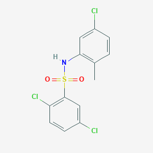 molecular formula C13H10Cl3NO2S B7484129 2,5-dichloro-N-(5-chloro-2-methylphenyl)benzenesulfonamide 