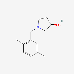 (3S)-1-[(2,5-dimethylphenyl)methyl]pyrrolidin-3-ol