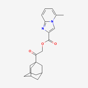 molecular formula C21H24N2O3 B7484173 [2-(1-Adamantyl)-2-oxoethyl] 5-methylimidazo[1,2-a]pyridine-2-carboxylate 