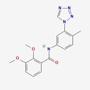 molecular formula C17H17N5O3 B7484190 2,3-dimethoxy-N-[4-methyl-3-(tetrazol-1-yl)phenyl]benzamide 