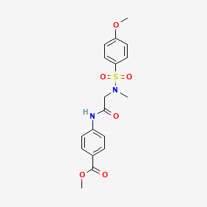 Methyl 4-[[2-[(4-methoxyphenyl)sulfonyl-methylamino]acetyl]amino]benzoate