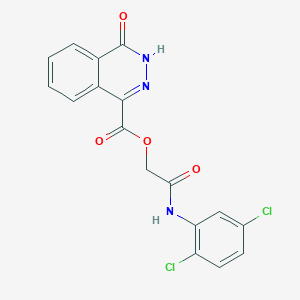 [2-(2,5-dichloroanilino)-2-oxoethyl] 4-oxo-3H-phthalazine-1-carboxylate