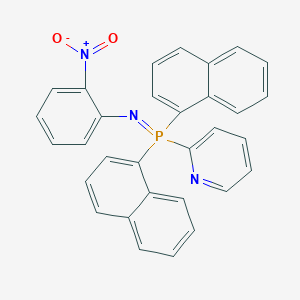 molecular formula C31H22N3O2P B7484277 Dinaphthalen-1-yl-(2-nitrophenyl)imino-pyridin-2-yl-lambda5-phosphane 