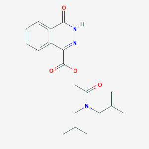 [2-[bis(2-methylpropyl)amino]-2-oxoethyl] 4-oxo-3H-phthalazine-1-carboxylate