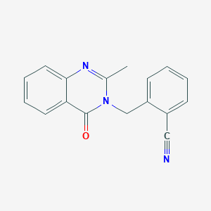 2-[(2-Methyl-4-oxoquinazolin-3-yl)methyl]benzonitrile