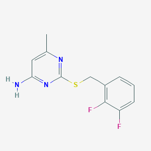 2-[(2,3-Difluorophenyl)methylsulfanyl]-6-methylpyrimidin-4-amine